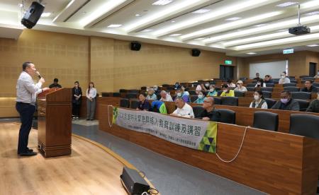 許乃文執行長表示，感謝水保署南分署每年都安排豐富多元的課程，期盼學員學會後成為社區的種子教官，提升民眾防災應變能力。
