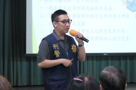 陳相瑋警官提醒切勿提供他人OTP驗證碼、QR code或銀行資料。