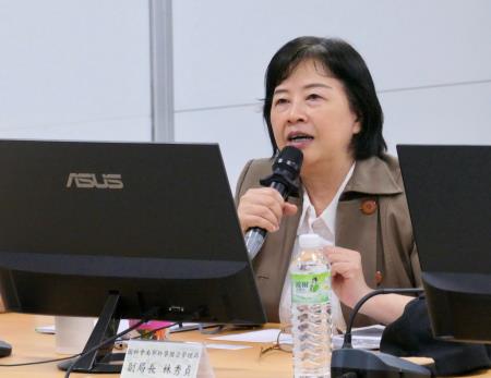 國科會南科管理局副局長林秀貞致詞。