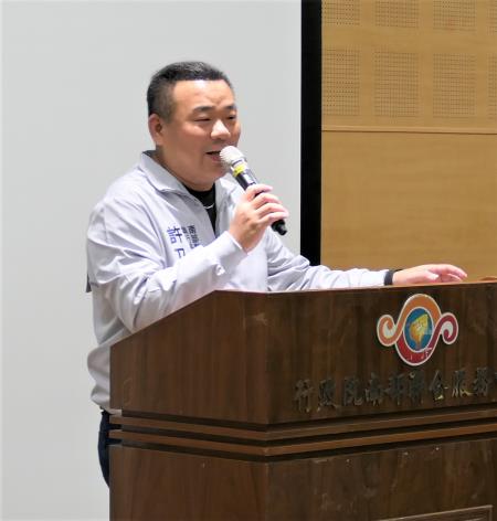 許乃文執行長指出，中央政府已編列551億元投入系統性治水， 面對天災，唯有中央和地方與民間團結合作，才能加強保障民眾安全。.jpg