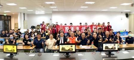 南服中心今(14)日於屏東縣里港分局舉辦猝死預防健康講座。