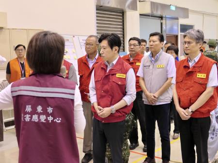執行長陪同張秘書長視察屏東縣2026城鎮韌性演習