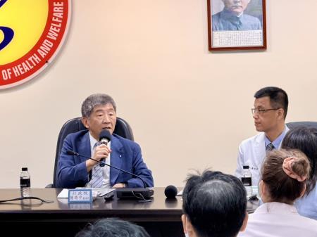 陳時中政委昨（14）日赴澎湖發表「國政漫談」，分享健康及社福政策。