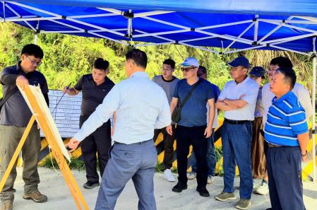 政院南服中心於6月1至2日視察南橫復建災修工程