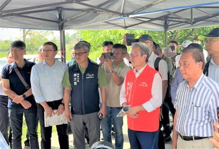 行政院政務委員兼工程會主任委員陳金德今（23）日率隊視察「國道7號高雄路段新建工程」_1