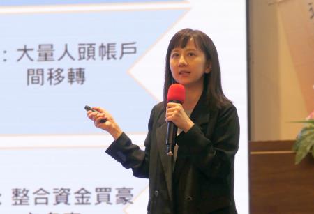 行政院洗錢防制辦公室葉千如諮議提醒，凡是陌生人提及借貸、投資或購買要求，應牢記「停、看、聽」三原則。
